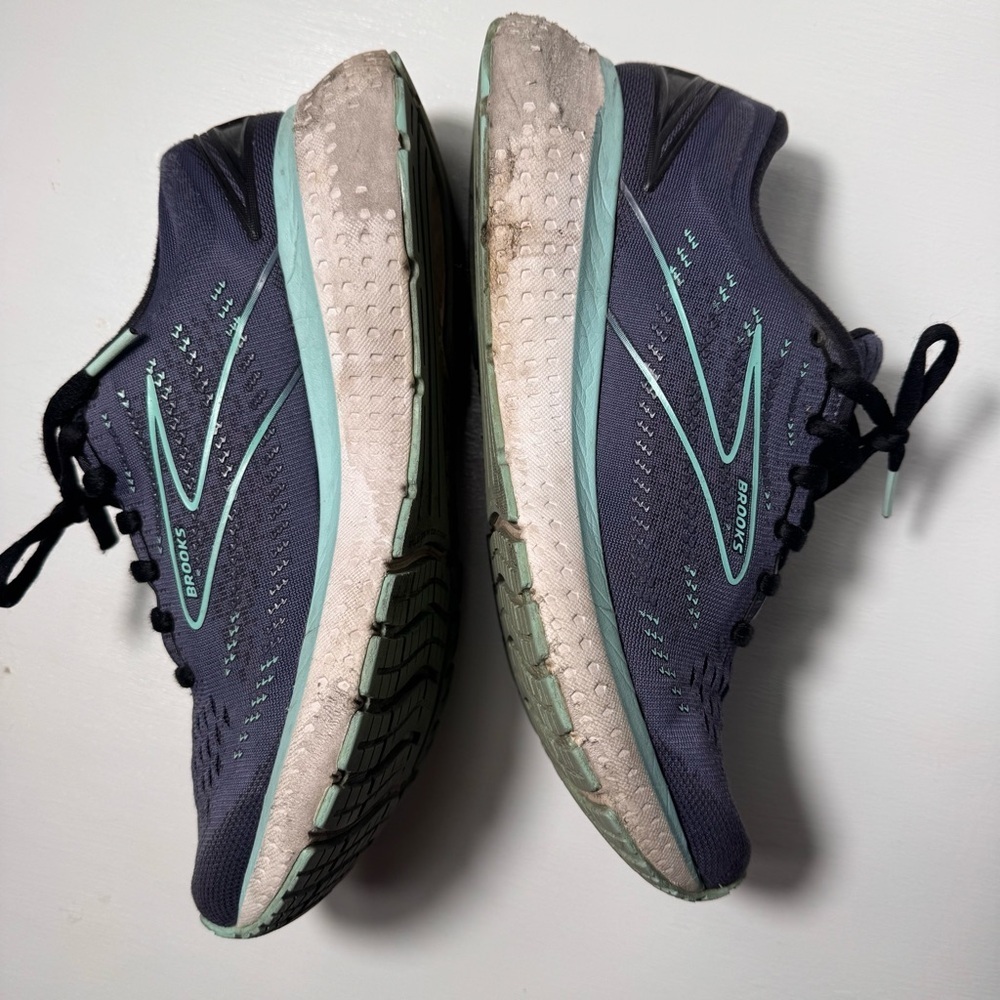Brooks Glycerine 19 Womens Sz 9 Shoe Blue Mesh Running Walking Sneaker‎